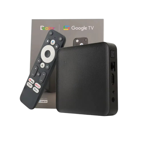 Tv Box DCOLOR GD2 Google Certifié GTV 4K + 12 Mois Abonnement Tv