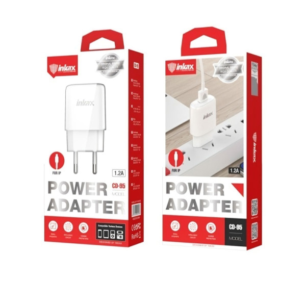 Chargeur INKAX CD95 1.2A USB + Cable Iphone