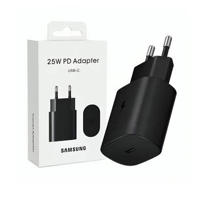 Adaptateur de charge Samsung PD 25W avec câble – Noir