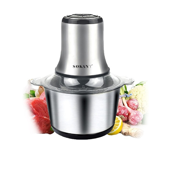 Hachoir Électrique SOKANY En Acier Inoxydable 3L 800W