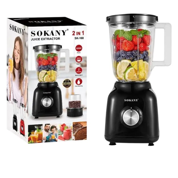 Blender SOKANY Avec Pot Incassable 1.5L 500W