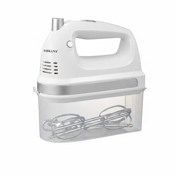 Batteur SOKANY 2En1 300W 5 Vitesses - Blanc
