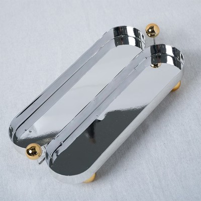 FamilyStore | Mefred De Présentation à 2 Cavités Ovales En Métal