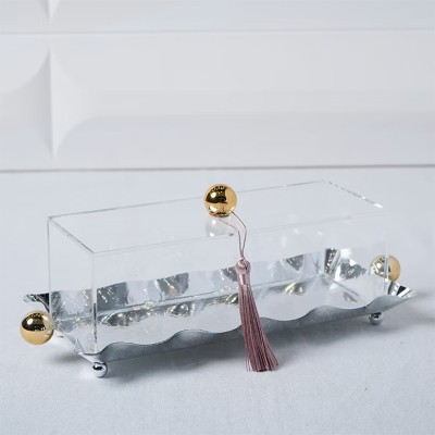 Cloche en Métal avec Couvercle en Plexi | Présentation Gâteaux & Desserts