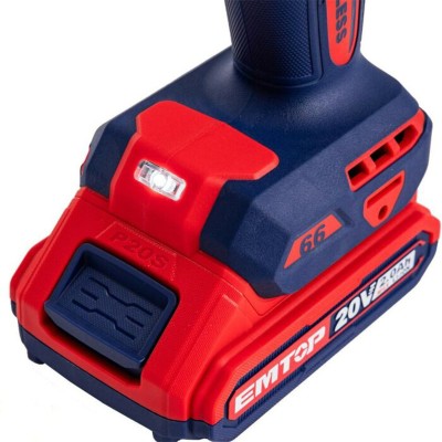 FamilyStore | Perceuse à Perc Brush 20v 66nm+ac EMTOP ECIDL20668