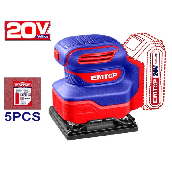 Ponceuse 20V 110X100 EMTOP ELSHS2014