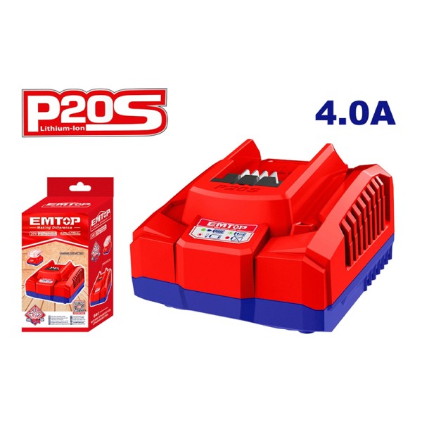 Chargeur de Batterie 4AH EMTOP EFCR20411