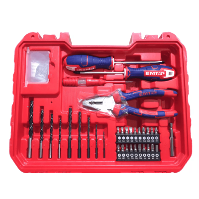 FamilyStore | Valise D'outils+Visseuce 12V 96P EMTOP EEDK09601