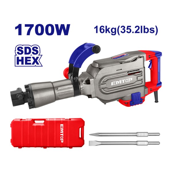 Demolisseur 16kg 1700W 45J EMTOP EDBRH1701