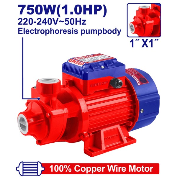 Électropompe 1CV 1"H52M 50L/MN EMTOP EWPPV07501