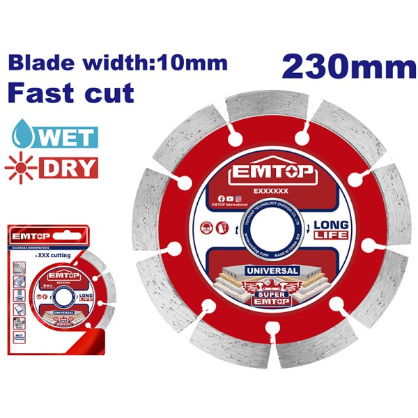 Disque Diamant 230 EMTOP EDDC012302