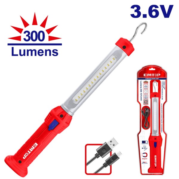 Baladeuse 300 Lumes 3,5V EMTOP ELFL30001