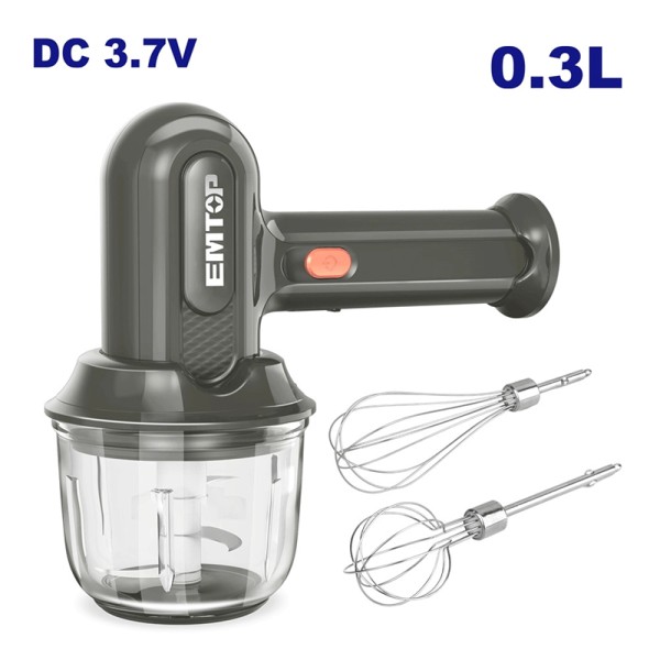 Batteur 3,7V Avec Bol 0,3L EMTOP EFM019U