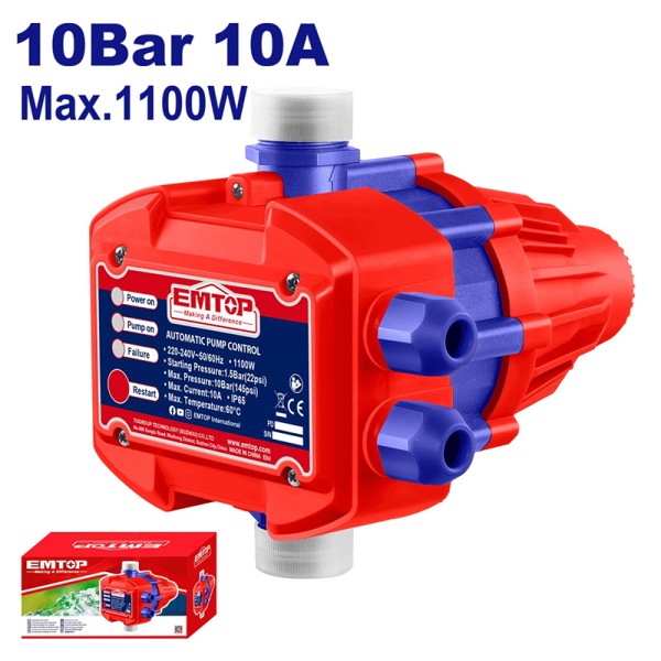 Pompe Automatique 10Bar 10A EMTOP EAPC1001