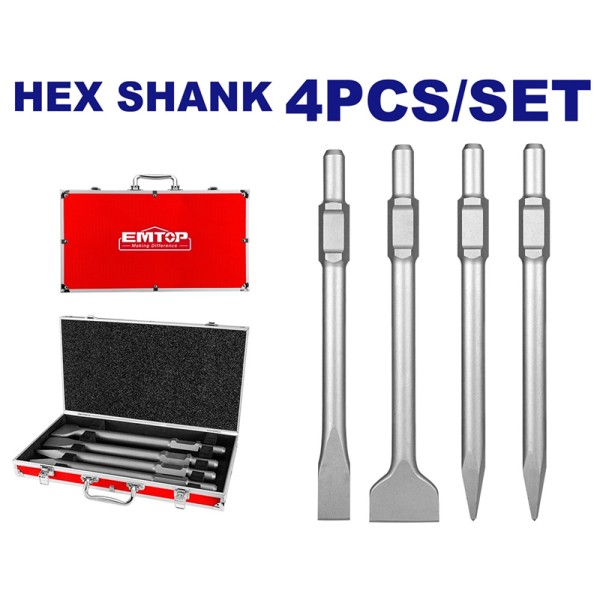 Jeu De 4 Burins Hex 400 EMTOP ECHS0304375