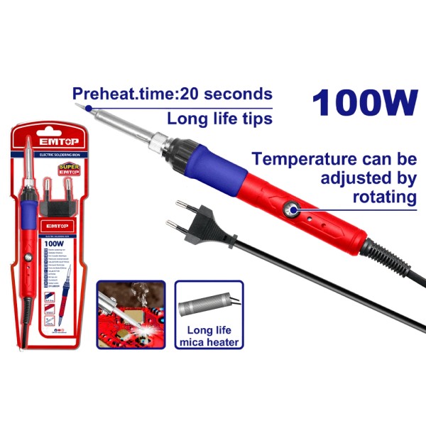 Fer à Souder Électrique 100W EMTOP EESL10010
