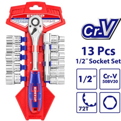 Jeu 13 Douilles 1/2"