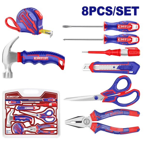 Kit Outils à Main 8P EMTOP EHTS01081