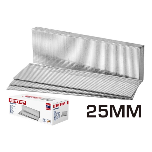 Clous Pour Cloueuse 25mm EMTOP ENAL18251
