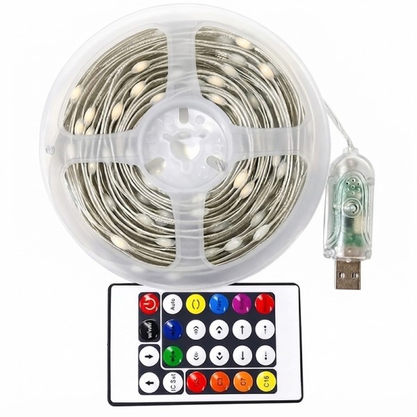 Ruban LED 10 Métres USB RGB Avec Télécommande
