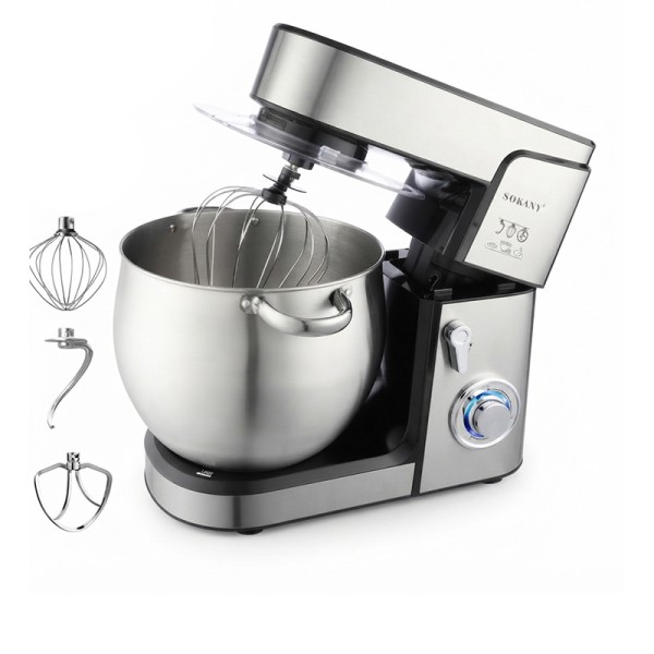 Robot Pétrin Géant SOKANY 1800W 13L - Argent
