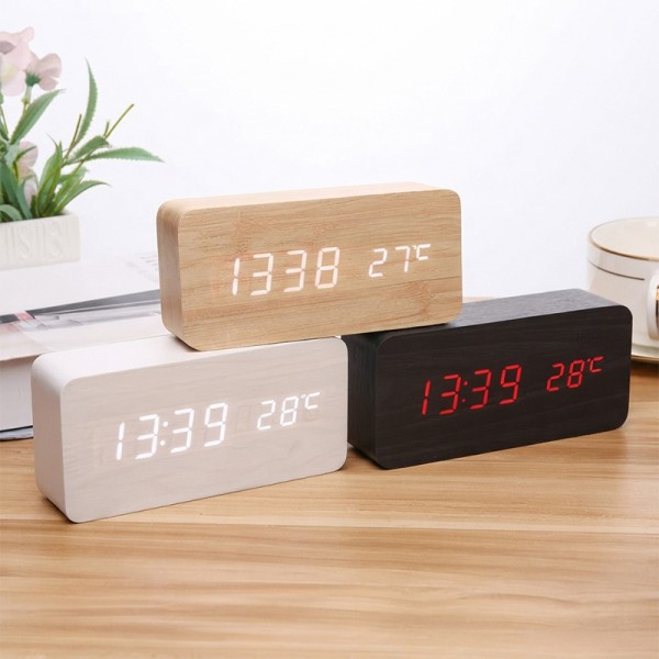 Horloge Numérique En Bois